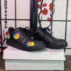 Custom Murakami Print Air Force 1 07 Black 2017